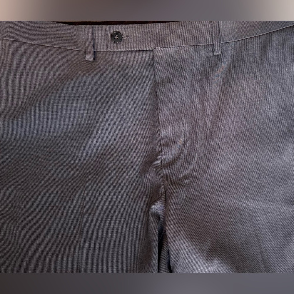 Calvin Klein JEROME Slim Fit Medium Gray Trousers Dress Pants, Size 34W X 32L - Picture 8 of 14